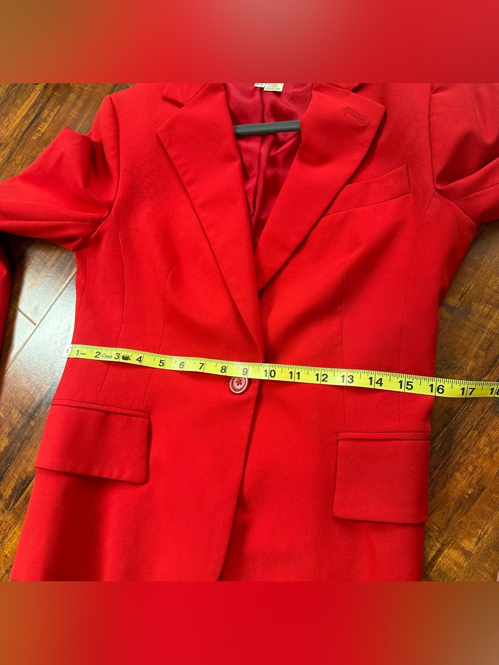 Zara Cherry Red Blazer View 5